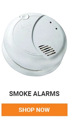 Make sure you have smoke detectors on every floor and one in every bedroom. Shope smoke alarms
