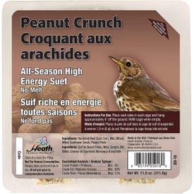HEATH DD-18 All-Season Suet Cake, Peanut Crunch Flavor, 11 oz