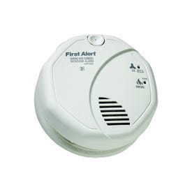 FIRST ALERT 1039836 Smoke And Carbon Monoxide Alarm, Electrochemical, Photoelectric Sensor, 85 dB, White