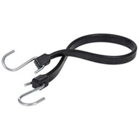 KEEPER 06224 Strap, 3/4 in W, 24 in L, EPDM Rubber, Black, S-Hook End
