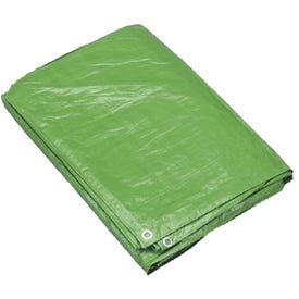 Foremost 10810 Reversible Tarp, 8 ft L, 10 ft W, 7 mil Thick, Polyethylene, Brown/Green