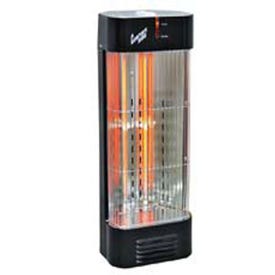 Comfort Zone CZQTV007BK Electric Tower Quartz Dual Heater, 12.5 A, 120 V, 750, 1500 W, 5120 Btu/hr BTU, Black