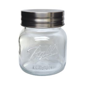Ball 1440070017 Storage Canning Jar, 64 oz Capacity, Glass, Clear, 5-3/4 in W, 6-1/2 in H