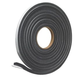 Frost King L346 Foam Tape, 3/4 in W, 17 ft L, 1/2 in Thick, Polyfoam, Charcoal