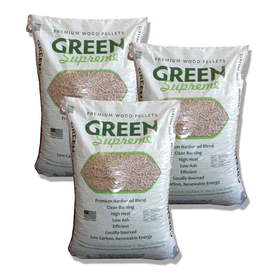 Green Supreme Blended Wood Pellets, 1 Ton