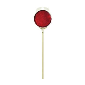 HY-KO DM300R48 Driveway Marker, Fiberglass Post, Red Reflector