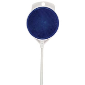 HY-KO DM300B48 Driveway Marker, Fiberglass Post, Blue Reflector