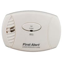 FIRST ALERT CO605 Carbon Monoxide Detector, 85 dB, Alarm: Low Battery, Electrochemical Sensor, White