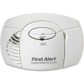 FIRST ALERT CO400 Carbon Monoxide Alarm, 10 ft, 85 dB, Alarm: Audible, Electrochemical Sensor, Wall Mounting