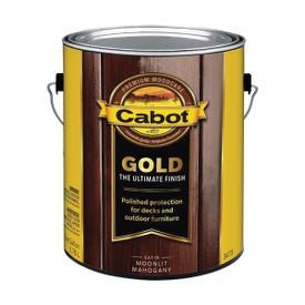 Cabot 3470 Series 3473 Floor Finish, Gold Satin, Moonlit Mahogany, Liquid, 1 gal, Can
