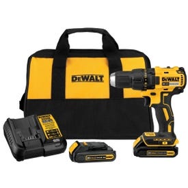 DeWALT DCD777C2 Drill/Driver Kit, Kit, 20 V Battery, 1/2 in Chuck, Ratcheting Chuck (Plus a free Battery)