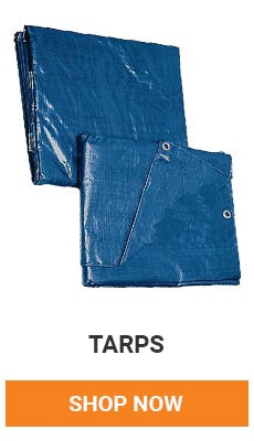 Cover it up with assorted sizes of tarps. Shop Now.