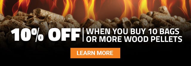 get 10 percent off your wood pellets