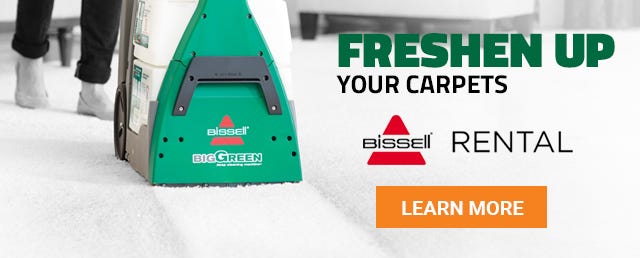 We have Bissell Deep Cleaning Carpet Machine Rentals at all of our locations. Freshen Up Those Carpets Today!